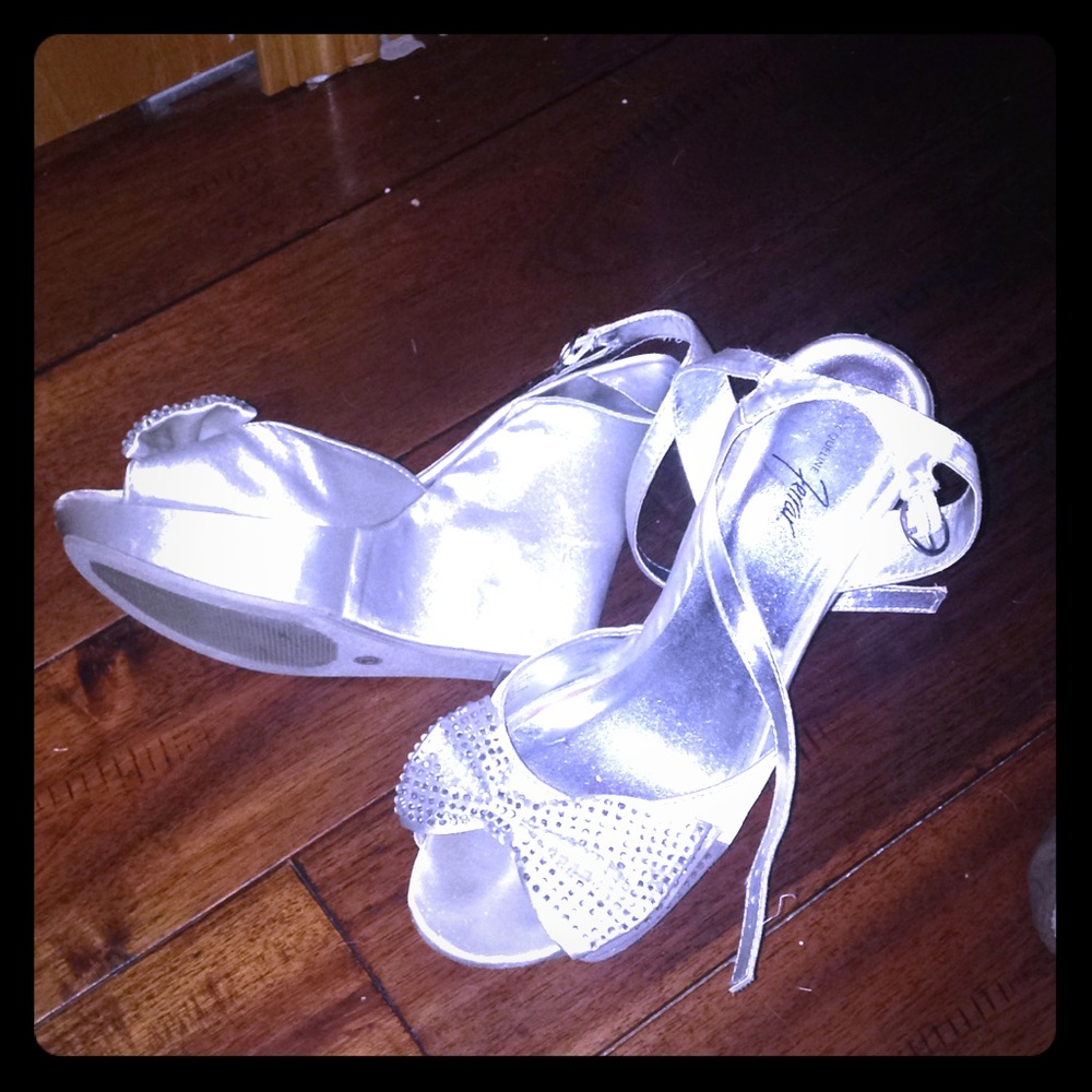 Silver heels